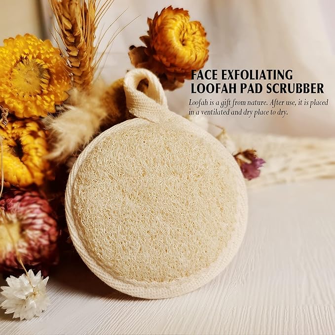 Face Exfoliating Loofah Pad Scrubber, Manual Facial Cleansing and Makeup - Image 5