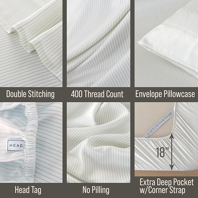Bella Coterie | Luxury Bamboo Viscose King Size Pillowcase Set | 100% - Image 3