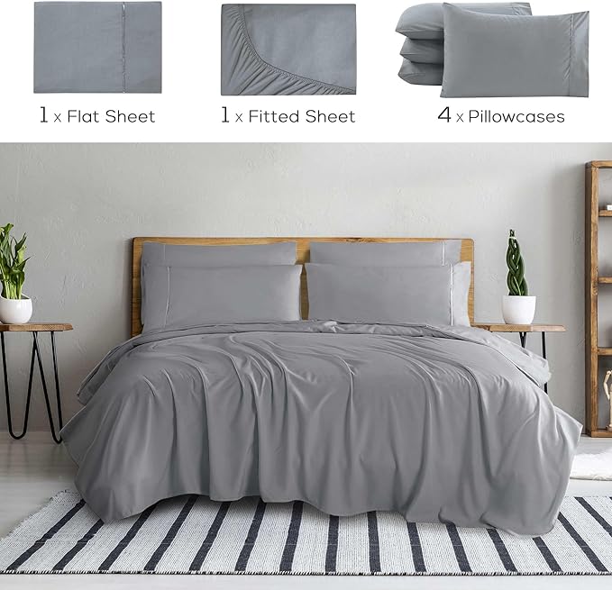 Mueller UltraTemp King Size Sheets Set – 6 Piece Premium Bedding, Silky Soft - Image 2