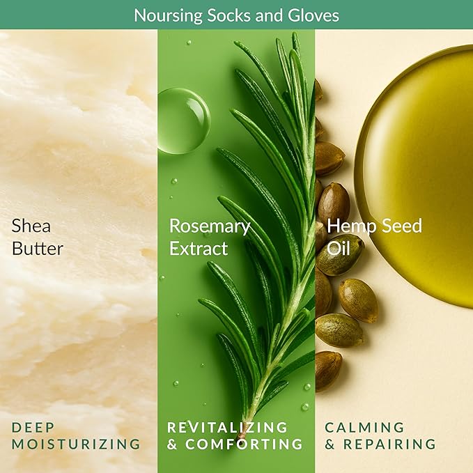 Epielle Relaxing & Nourishing Hand & Foot Masks, Soften Dry, Overworked Skin - Image 5