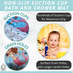 Mermaid Bath Mat - Bath Grips for Tub Kids - Anti Slip Bath Mat for Kids - Bath Mat for Baby - Bath Mat for Toddler - Tub Mat for Baby - Bathtub Safety for Toddlers - Bathtub Mat Kids (Bath Mermaid)