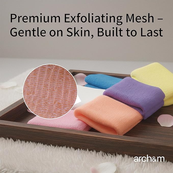 ARCH&M Exfoliating Washcloth, Japanese Body Scrubber - Image 7