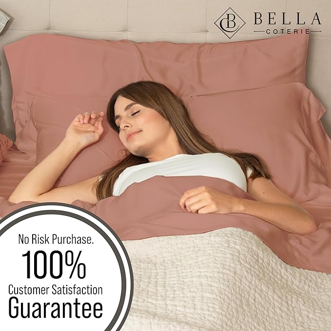 Bella Coterie | Luxury Bamboo Viscose Queen Size Pillowcase Set | 100% - Image 5