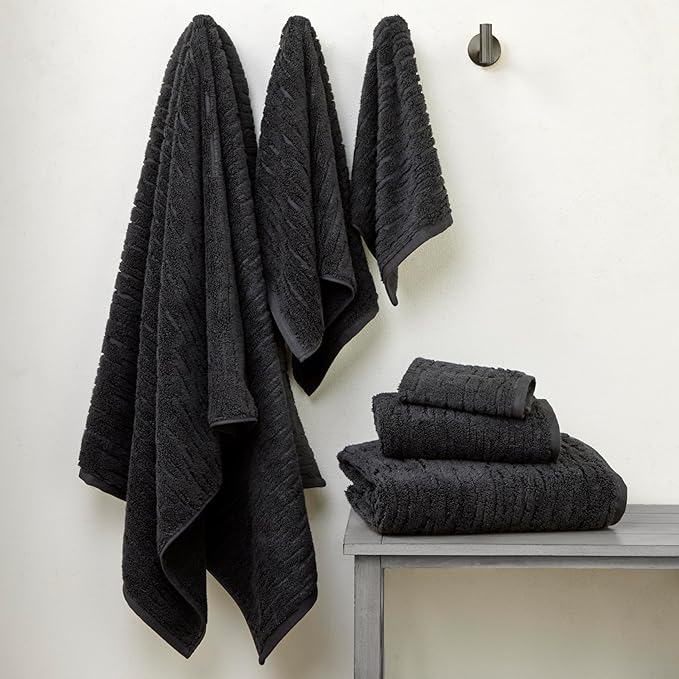 SKL Home CloudSoft 100% Cotton Luxury 6-Piece Towel Set, 600 GSM, Ultra Plush & - Image 3