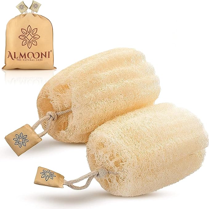 Almooni Natural Loofah Exfoliating Body Scrubber by Almooni
