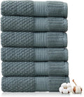 NY Loft 100% Cotton Hand Towel 6 Pack Hand Towel Set | Super Soft & Absorbent by NYLoft