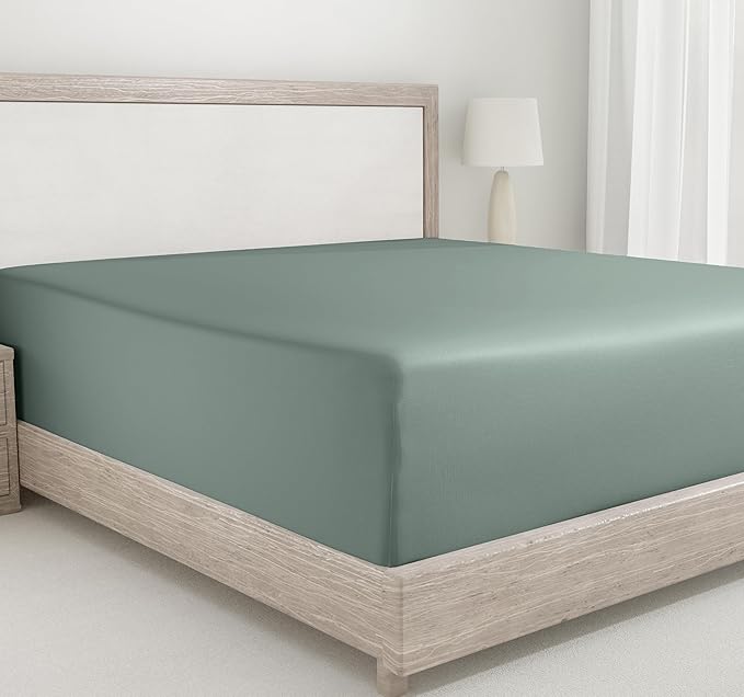 California Design Den Full Fitted Sheet, Deep Pocket Soft 400 Thread Count 100% by CaliforniaDesignDen