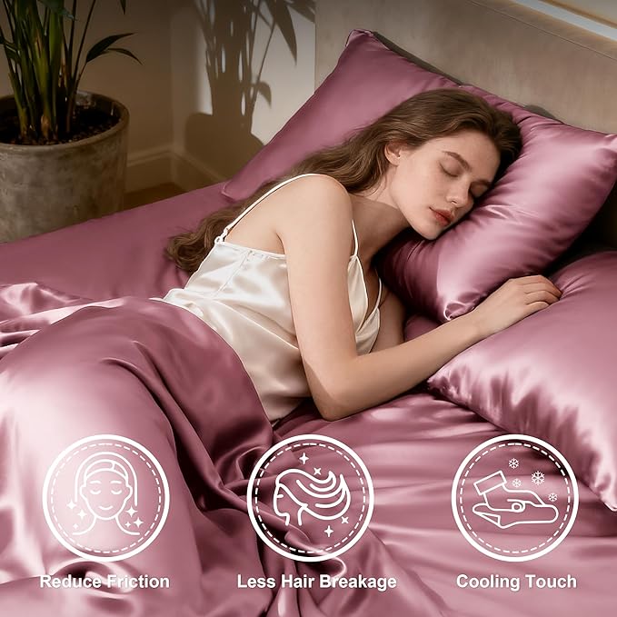 Love's cabin Full Size Satin Sheet Sets - Image 3