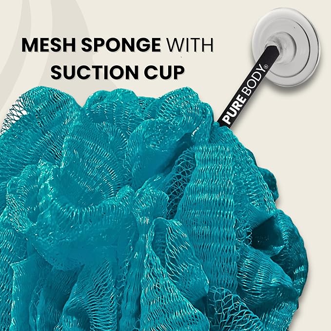 Large Bath Sponge Pack of 3 – Gentle Exfoliation Loofahs - Image 3