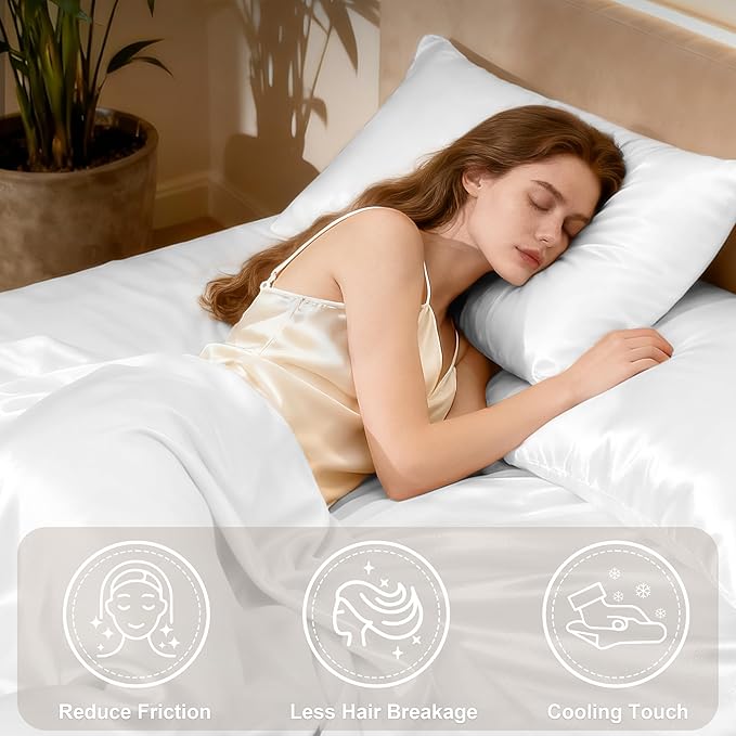 Love's cabin Twin Silky Soft Satin Bed Linen Set - Image 3