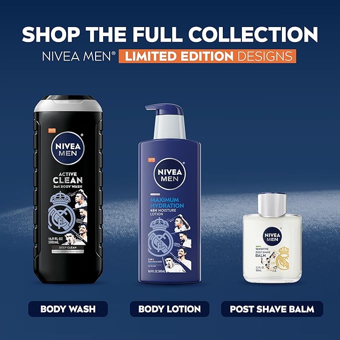 NIVEA MEN Real Madrid Limited Edition Design Active Clean Body Wash - Image 9