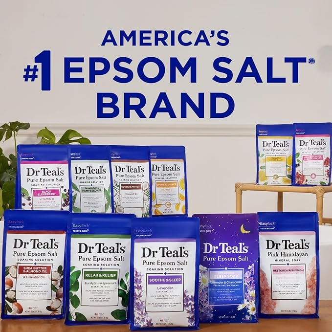 Dr Teal's Limited Edition Strawberry Serenade Pure Epsom Salt and Foaming Bath - Image 7