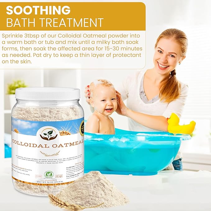 Dirty Treasures Colloidal Oatmeal Bath | Eczema & Itchy Skin Relief | Baby-Safe - Image 2
