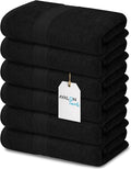 Avalon Towels Bath Towels for Bathroom 100% Cotton Black Bathroom Towels Pack by AvalonTowels