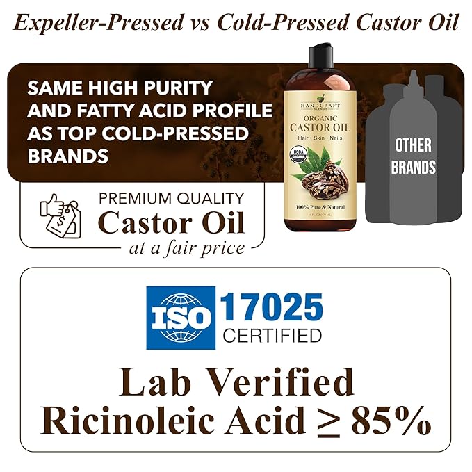 Handcraft Blends Castor Oil Pack Wrap | Organic Castor Oil 16 oz | Reusable - Image 2