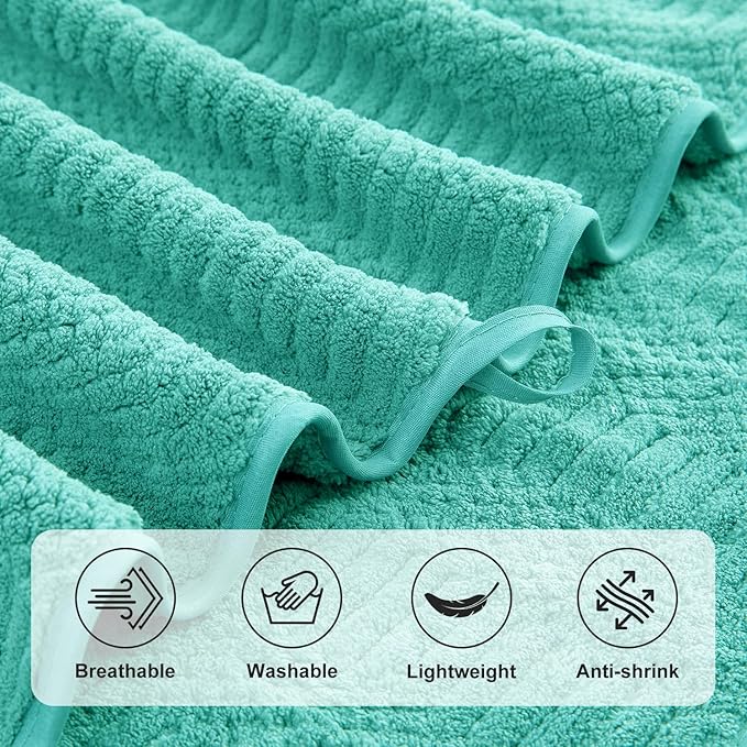 8 Piece Bath Towel Set-2 Oversized Bath Sheets, 2 Hand Towels, 4 - Image 9