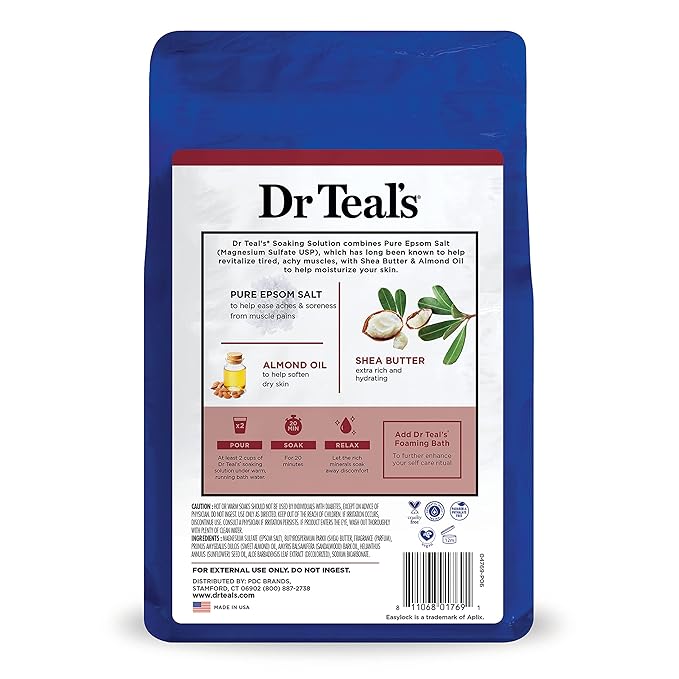 Dr Teal's Epsom Salt Magnesium Soak, Soften & Moisturize - Image 11