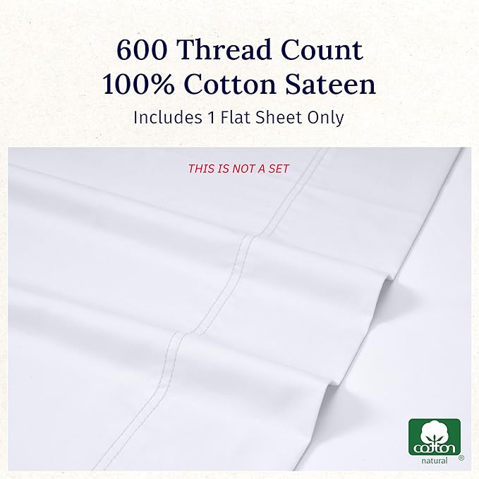 California Design Den King Size Flat Sheet Only - Image 5