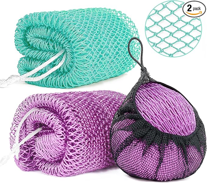 2 Pack African Net Sponge Exfoliating Body Scrubber Bath Sponge by Unknown