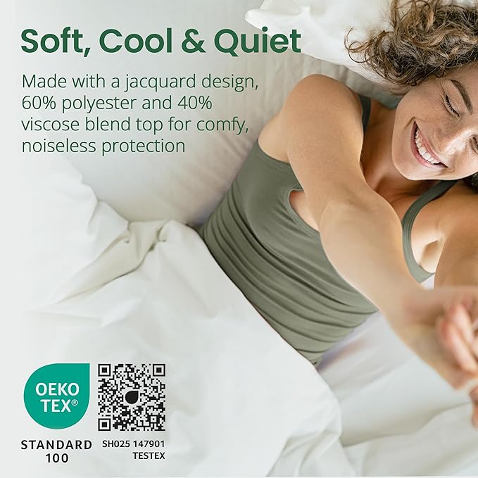 SafeRest Waterproof Twin XL Size Mattress Protector - Image 5