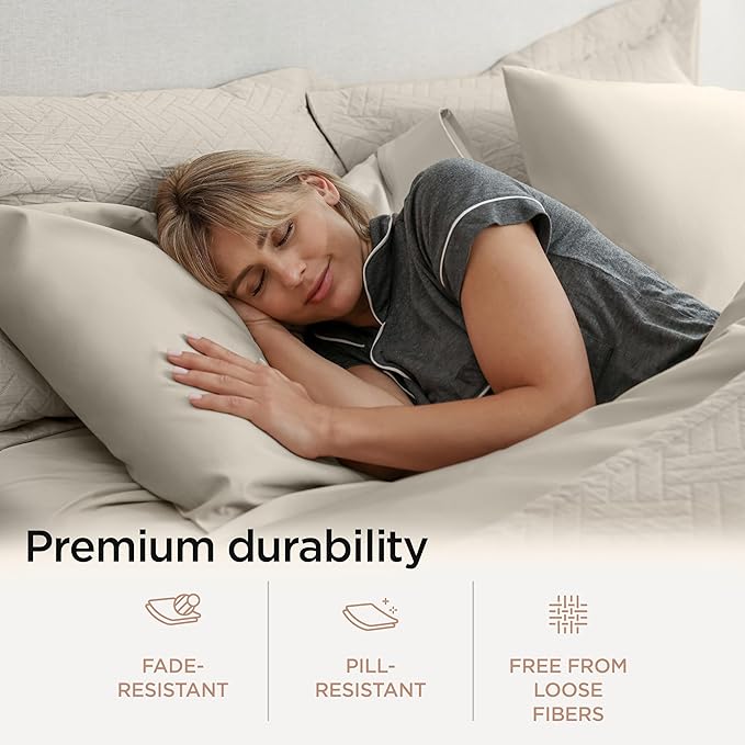 Threadmill California King Sheet Sets | 800 Thread Count Cal King Bed Sheets Set - Image 6