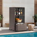 HOMREST Outdoor Pool Towel Rack by HOMREST