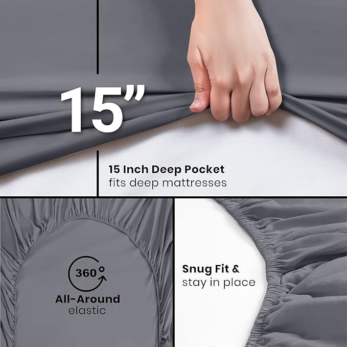 Utopia Bedding Queen Fitted Sheets - Image 3