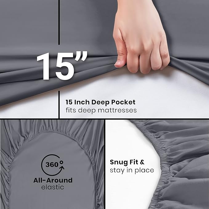 Utopia Bedding Twin XL Fitted Sheets - Image 6