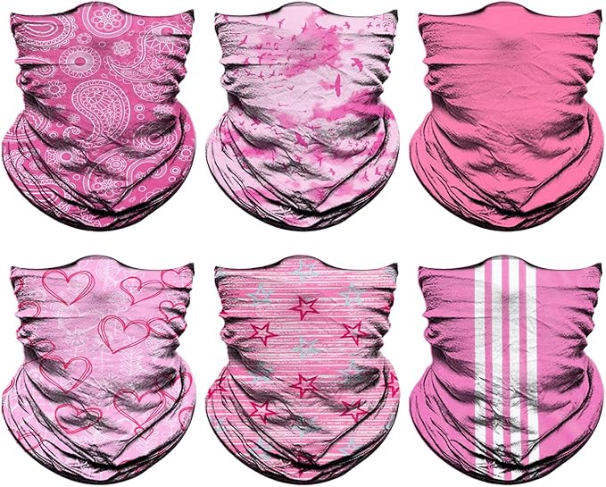 Venswell Neck Gaiter Face Mask Men Women, Seamless Bandana Rave Face Cover by Venswell