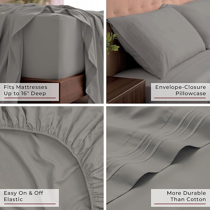 Mellanni California King Sheets Set - Image 5