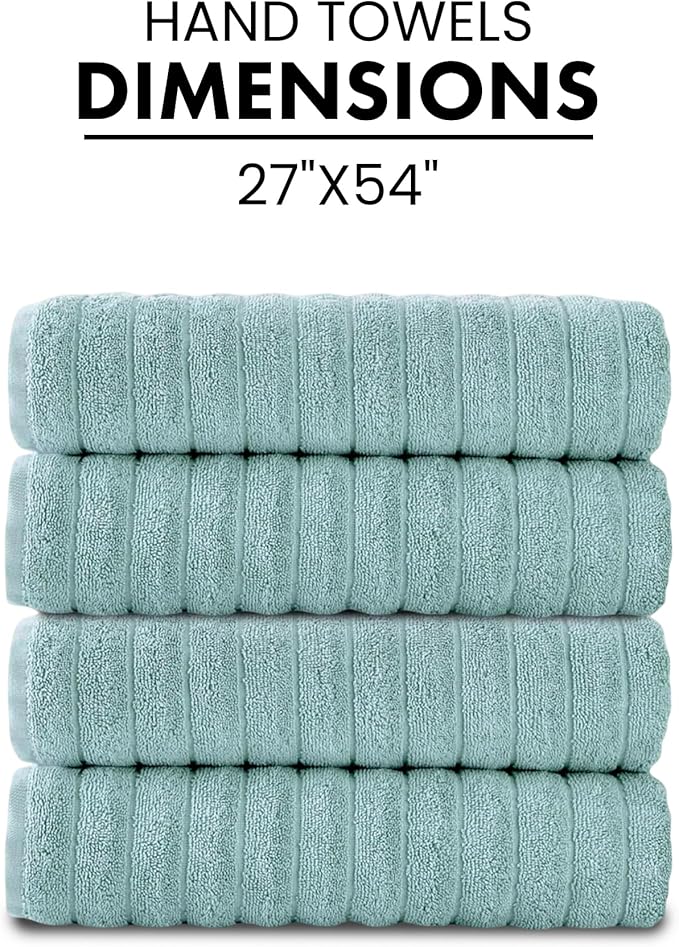 Classic Turkish Towels CTT Premium 4 Pack Bath Towels Set, Made - Image 5