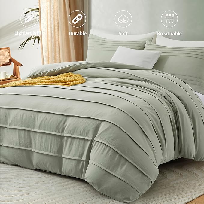 Oli Anderson Mist Sage Duvet Cover King Size - Image 2