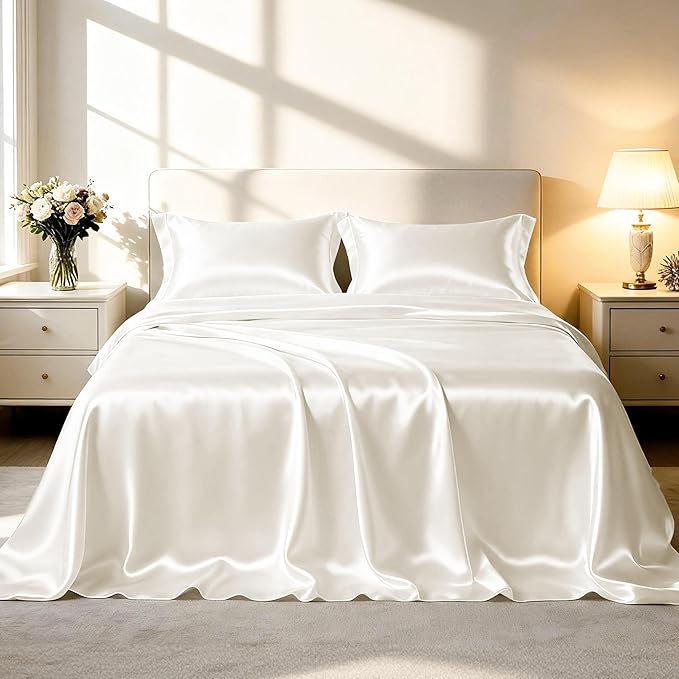 Love's cabin Twin XL Satin Sheet Sets by Lovescabin