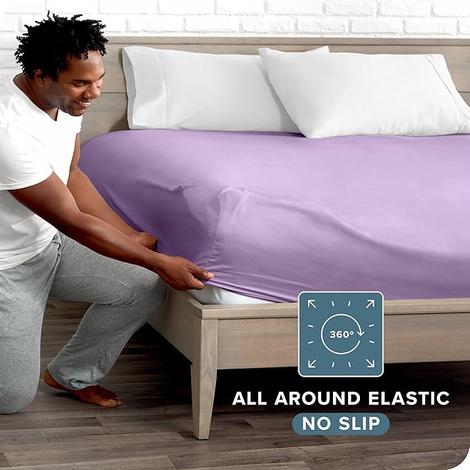 Bare Home Fitted Bottom Sheet Twin XL Size - Image 3