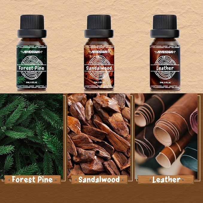 Woody Essential Oils Set, ARVIDSSON Woodsy Fragrance Oil - Image 3