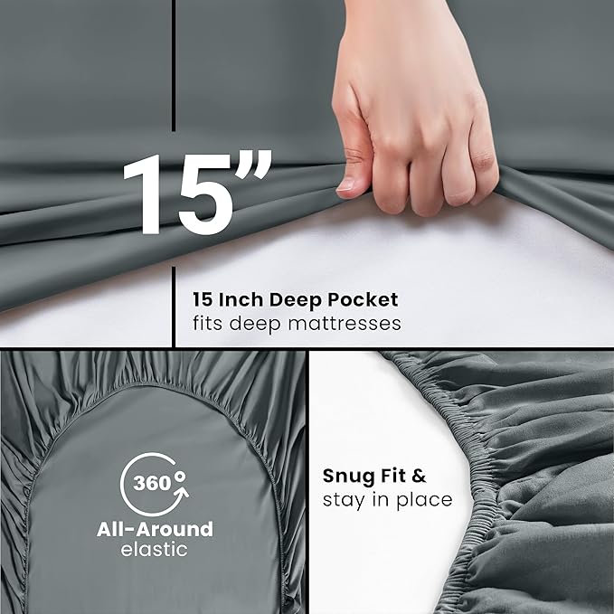 Utopia Bedding Twin XL Fitted Sheet - Image 3