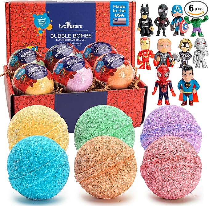 Superhero Bath Bombs for Kids by TwoSisters