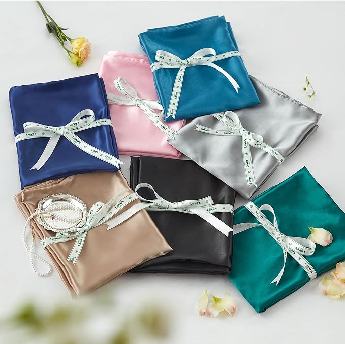 Love's cabin Satin Pillowcase Set of 2 King Size 20x36, Cooling Pillow Covers - Image 7