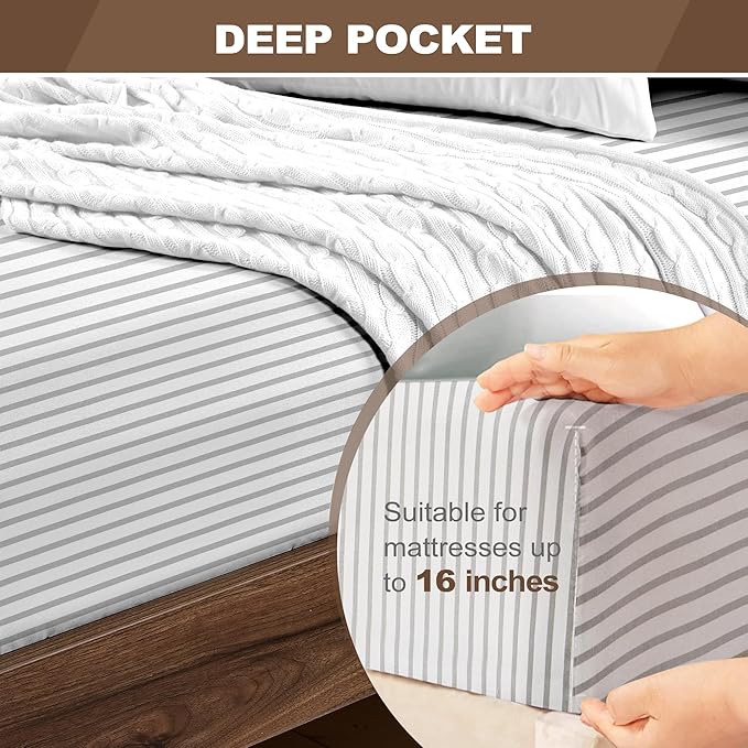 FreshCulture Queen Fitted Sheet - Image 4