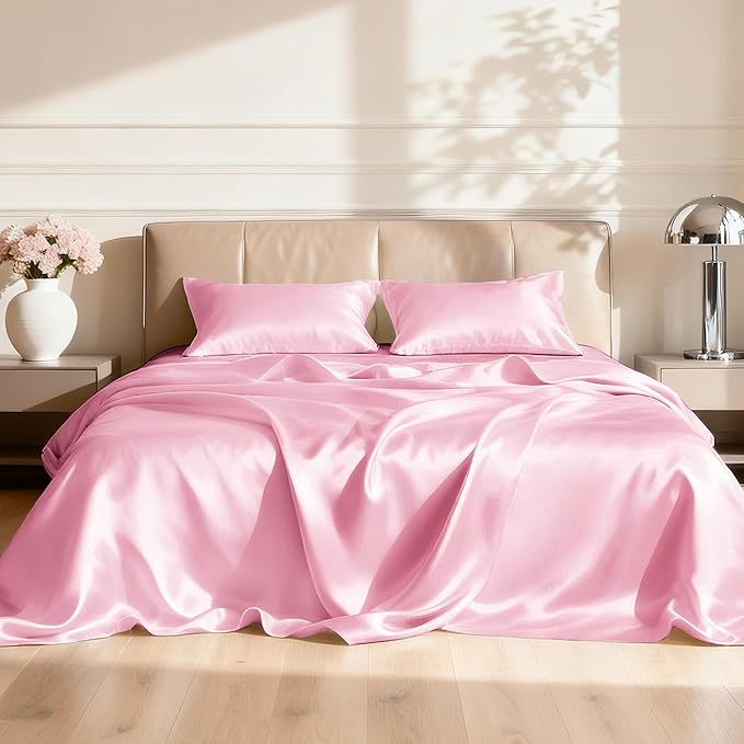 Love's cabin Full Size Satin Sheet Sets by Lovescabin