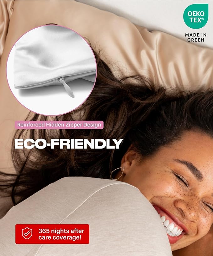 Colorado Home Co 1 Pack King Size 100% Mulberry Silk Pillowcase, Pure White - Image 5