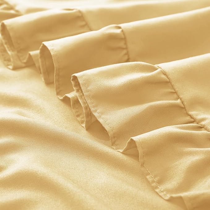 KKJIAF Ruffle Pillow Cases King Size Set of 2, Ruffled Pillow Covers - Image 6