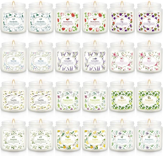 Scented Candle Set 24 Pack, Candle - Image 2