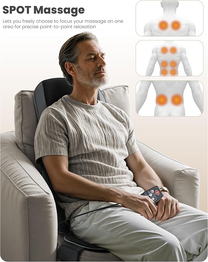COMFIER Back Massager with Heat, Full Back Massager - Image 3