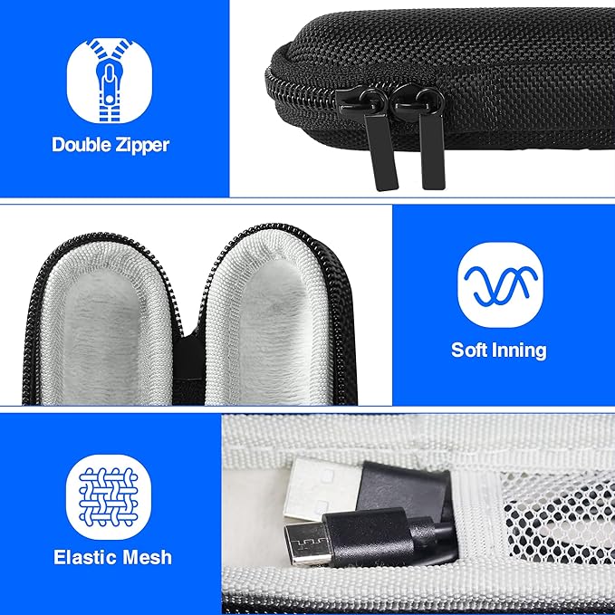 USB Type C 2 in 1 Rechargeable Wireless Presentation Clicker with Green Laser Pointer and Storage Case, Slide Powerpoint Clicker for Mac Windows Keynote, Presenter Remote PPT Clicker for Powerpoint