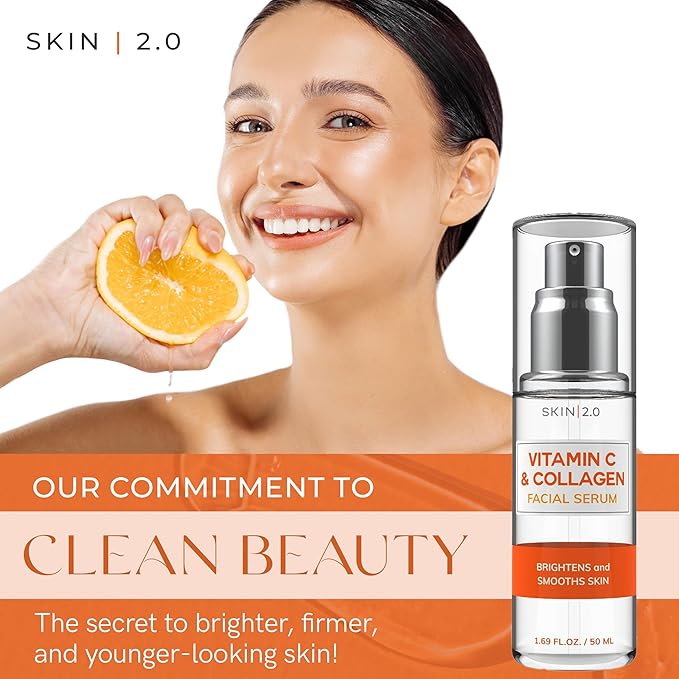 Skin 2.0 Vitamin C & Collagen Serum & Day Cream Set - Image 2
