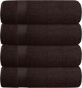 BELZZI Home Ultra Soft 4 Pack Oversized Bath Towel Set 27x54, Cotton Compact by Unknown