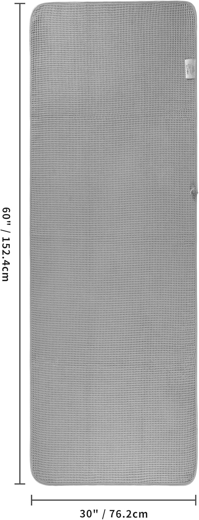 POLYTE 430 GSM Microfiber Oversize Quick Dry Lint Free Bath Towel, 60 x 30 in - Image 3