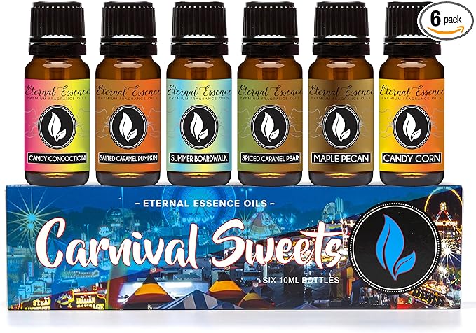 Eternal Essence Oils Carnival Sweets Set of 6 Premium Fragrance Oils by EternalEssenceOils