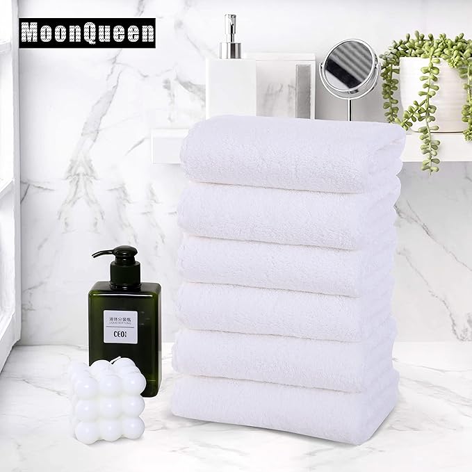 MOONQUEEN 6 Pack Premium Hand Towels - Image 4